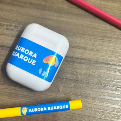 Etiquetas Escolares Adesivas Praia Verão Vinil