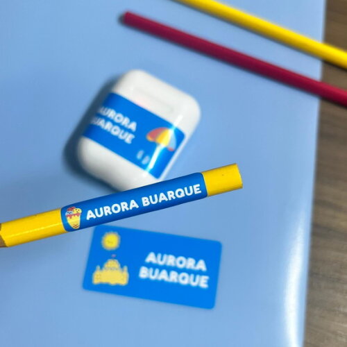 Etiquetas Escolares Adesivas Praia Verão