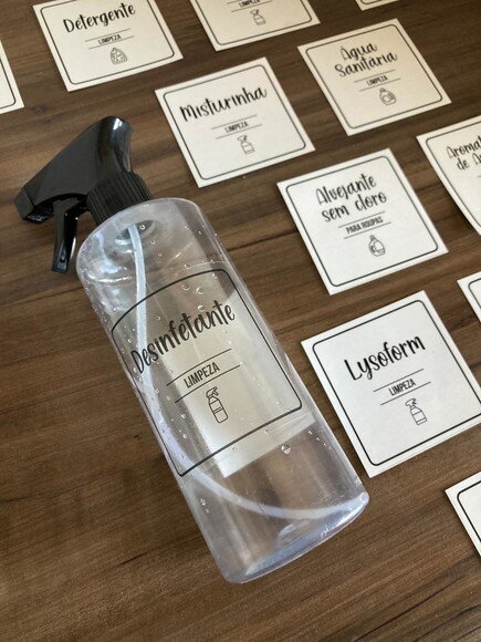 Etiquetas Transparentes para Lavanderia 06 Unidades Escolher