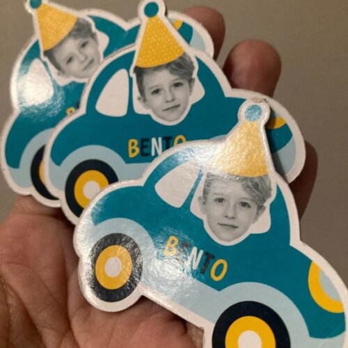 Lembrancinha Imã Rostinho com Foto Transportes 20 Unidades