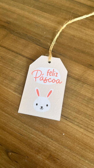 Tag Coelhinho Feliz Páscoa