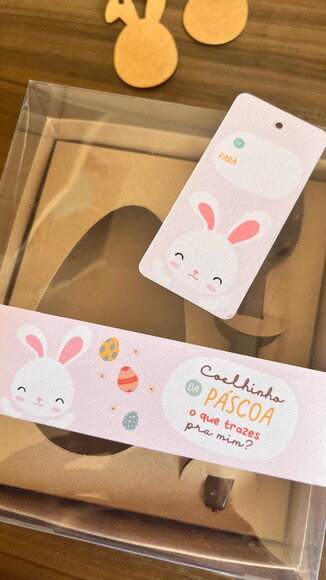 Tag de para Coelhinho de Páscoa para Ovos e Chocolates