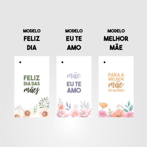 Tag Dia das Mães 10 Unidades