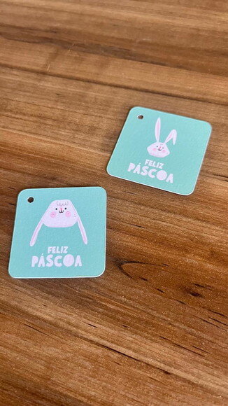 Tag Feliz Páscoa para Produtos Artesanais e Chocolates
