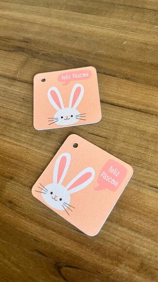 Tag Feliz Páscoa para Produtos Artesanais e Ovos