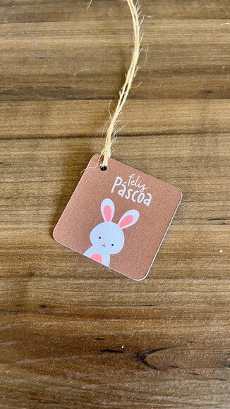 Tag Feliz Páscoa para Produtos Artesanais Ovos e Chocolate
