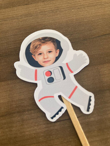 Topper Rostinho Astronauta 10 Unidades