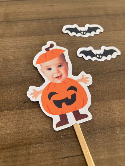 Topper Rostinho Halloween 10 Unidades