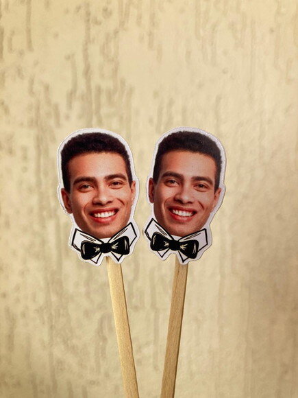 Topper Rostinho Noivo com Foto