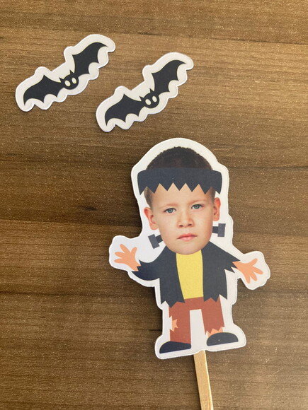 Topper Rostinho Halloween 10 Unidades
