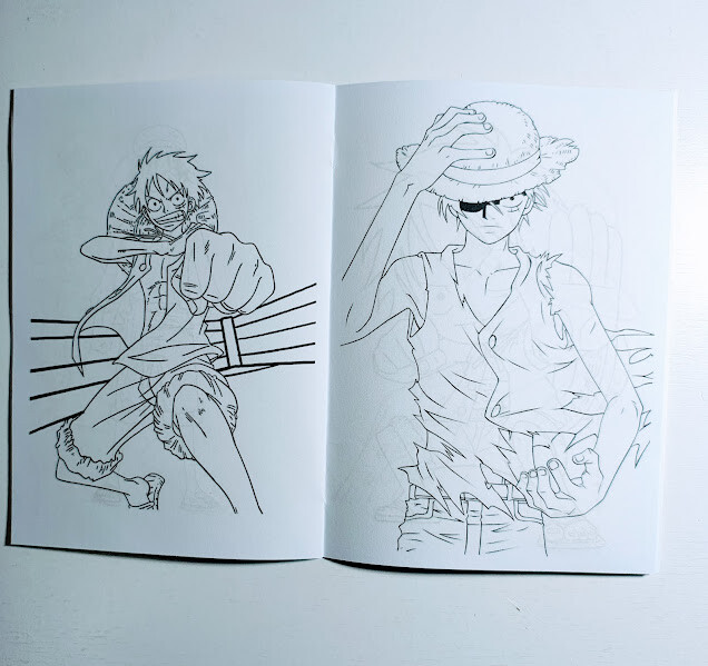 Livrinho de Colorir com Mini Lápis de Cor - One Piece - 20x14cm