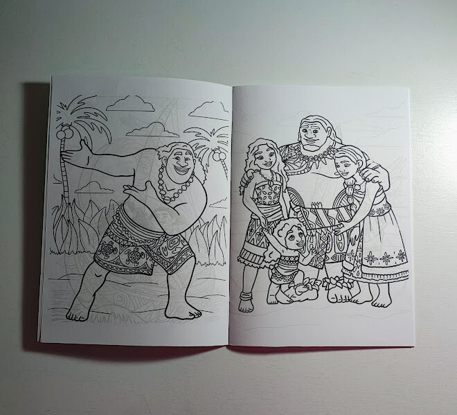 Livrinho de Colorir com Mini Lápis de Cor - Moana - 20x14cm - To