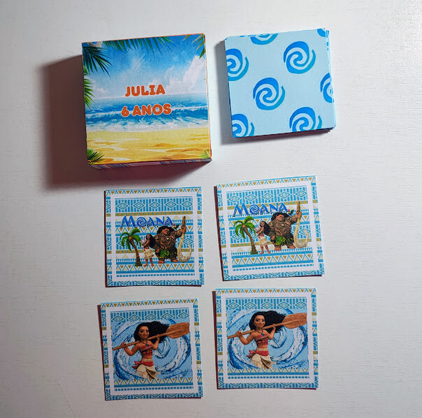 Jogo da Memória Personalizado Moana - Todos os temas