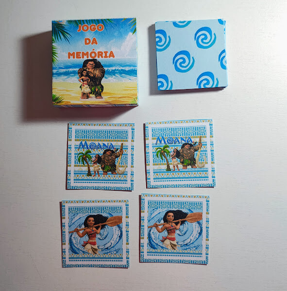 Jogo da Memória Personalizado Moana - Todos os temas