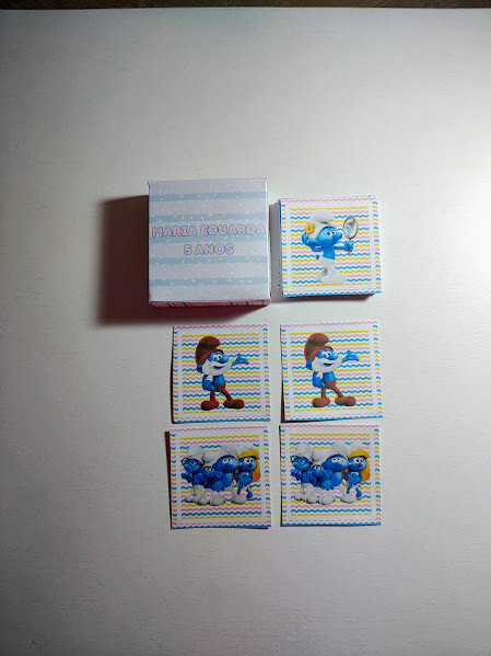 Jogo da Memória Personalizado Smurf - Todos os temas