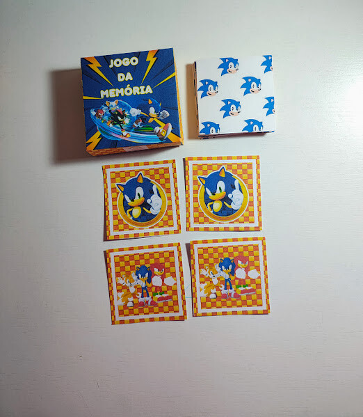 Jogo da Memória Personalizado Sonic - Todos os temas
