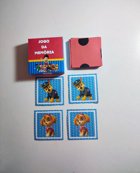 Jogo da Memória Personalizado Patrulha Canina - Todos os temas