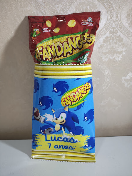 Saquinho Rótulo Personalizado - Sonic - 20x14 - Todos os temas