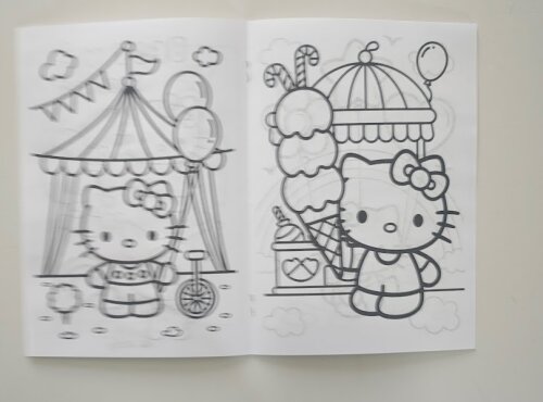 Livrinho de Colorir com Mini Lápis de Cor Hello Kitty - 20x14cm