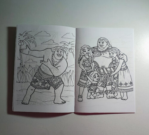 Livrinho de Colorir com Mini Lápis de Cor - Moana - 20x14cm - To