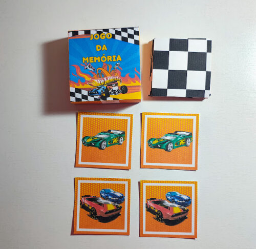 Jogo da Memória Personalizado Hot Wheels - Todos os temas