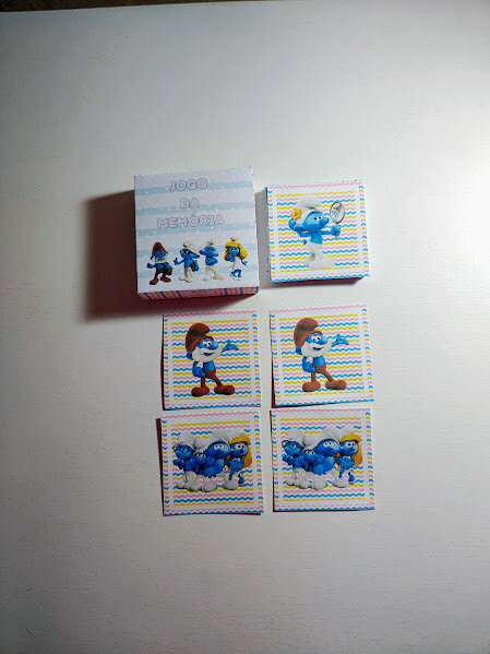 Jogo da Memória Personalizado Smurf - Todos os temas