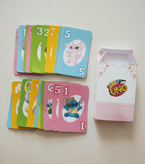 Jogo Uno Personalizado - Stitch - 56 Cartas - Todos os Temas