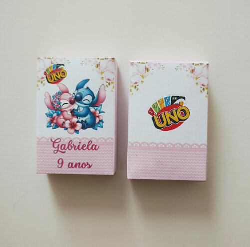 Jogo Uno Personalizado - Stitch - 56 Cartas - Todos os Temas