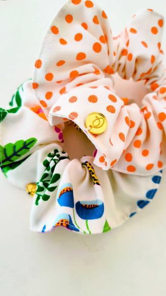 Scrunchie Floral Coleção Florescer
