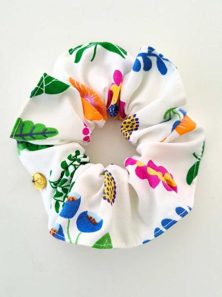 Scrunchie Floral Coleção Florescer