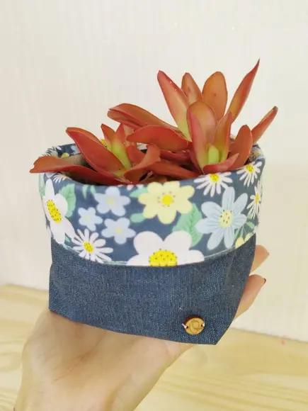 Cachepô em Tecido P - Coleção Meiga