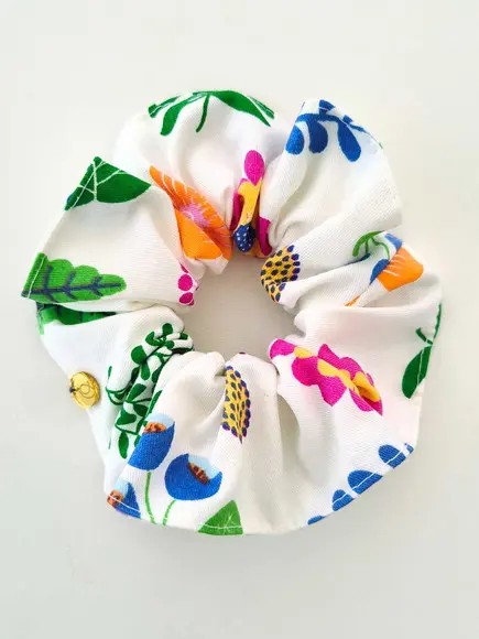 Scrunchie Floral Coleção Florescer