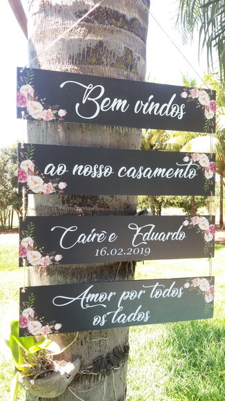4 Placas casamento indicativa/Sinalização em MDF chalkboard