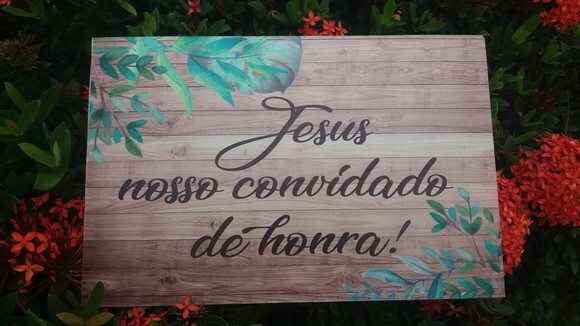 4 placas de casamento COM SUA FRASE