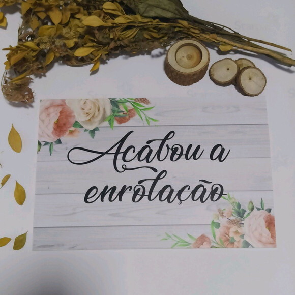 4 Placas de casamento COM SUA FRASE