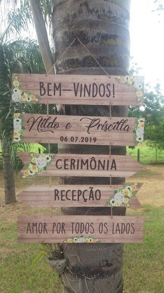 5 placas indicativas + 2 Placas das cadeiras COM SUA FRASE