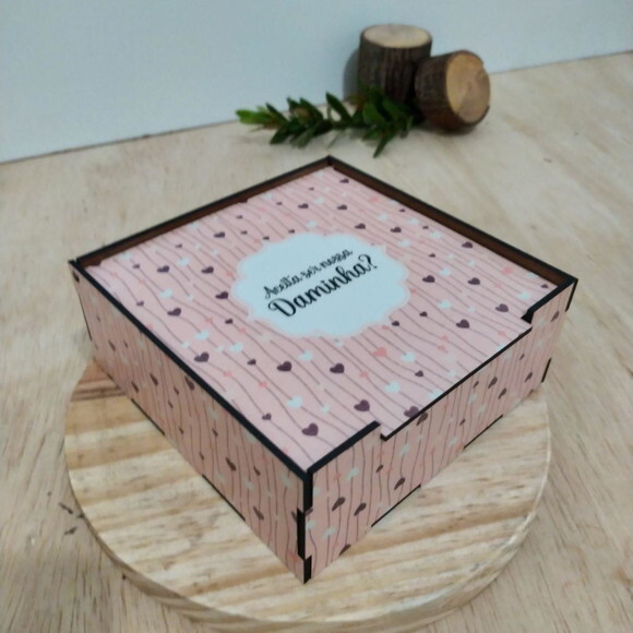 Caixa Convite de Daminha 15x15cm