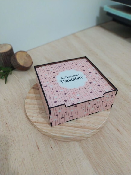 Caixa Convite de Daminha 15x15cm