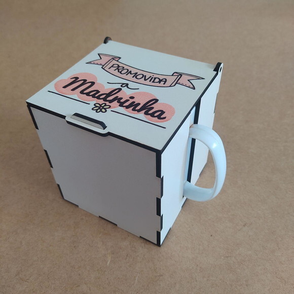 Caixa para Caneca em mdf