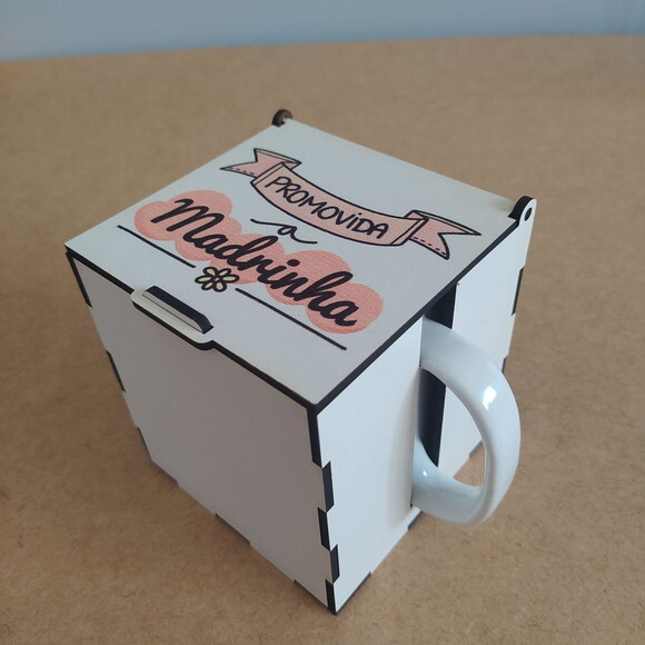 Caixa para Caneca em mdf