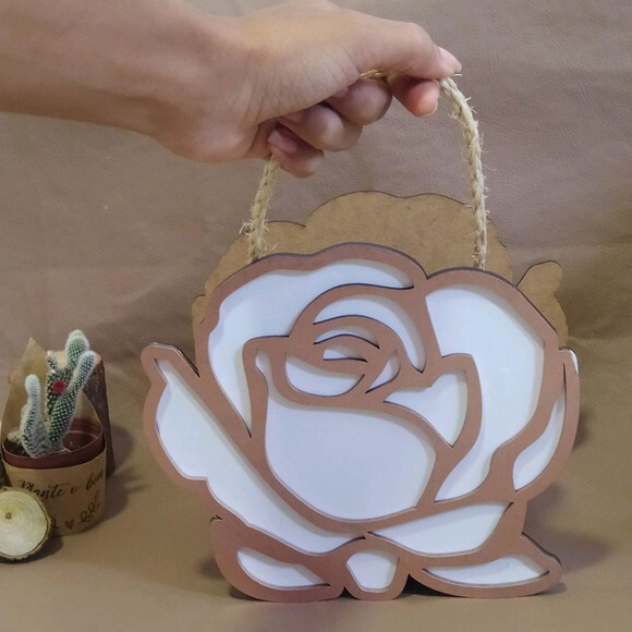 Cestinha Para Florista rosa