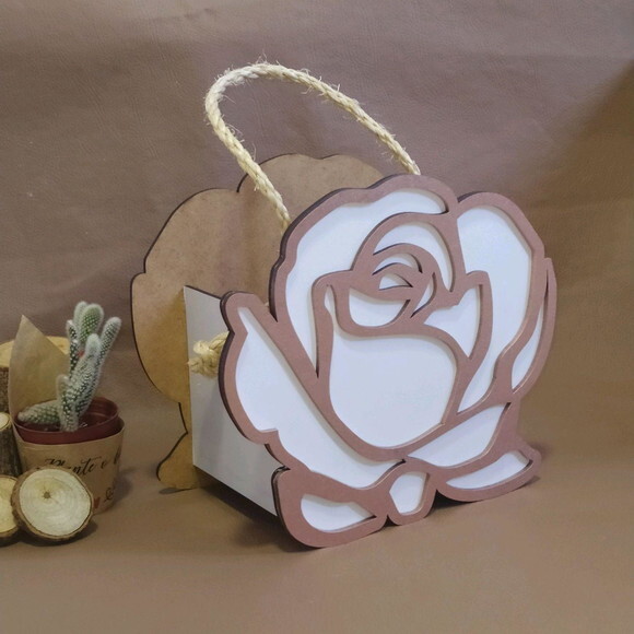 Cestinha Para Florista rosa