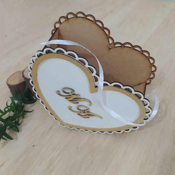 Cestinha para Florista Coração