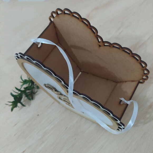 Cestinha para Florista Coração