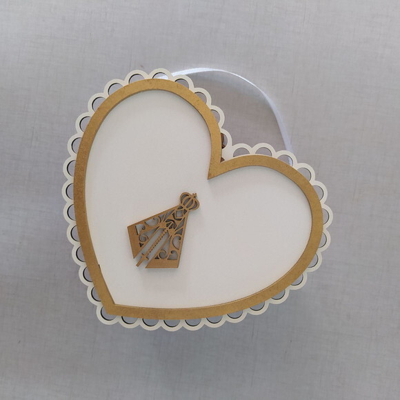 Cestinha para Florista Coração nossa Senhora