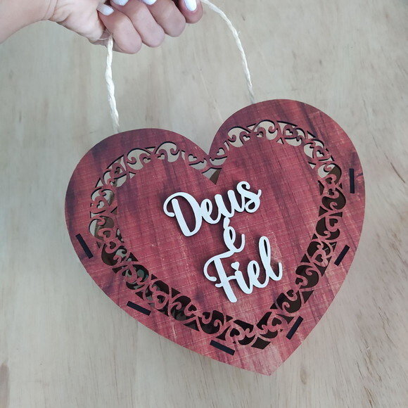 Cestinha para Florista Coração Frase