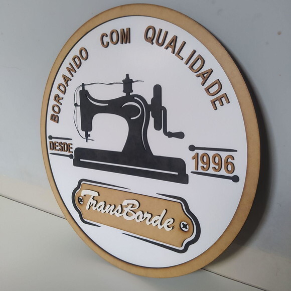 Logotipo 3d para Parede em mdf 40cm