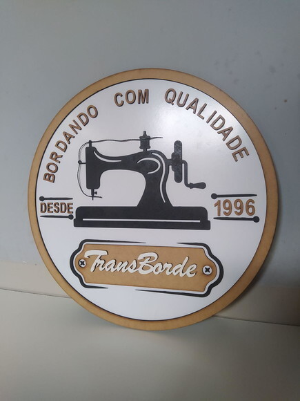 Logotipo 3d para Parede em mdf 40cm