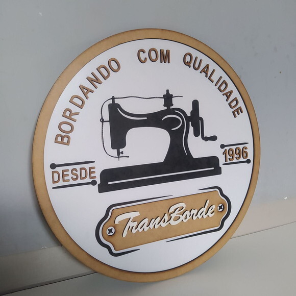Logotipo 3d para Parede em mdf 40cm