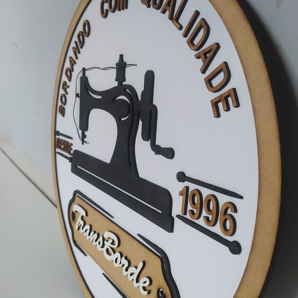 Logotipo 3d para Parede em mdf 40cm